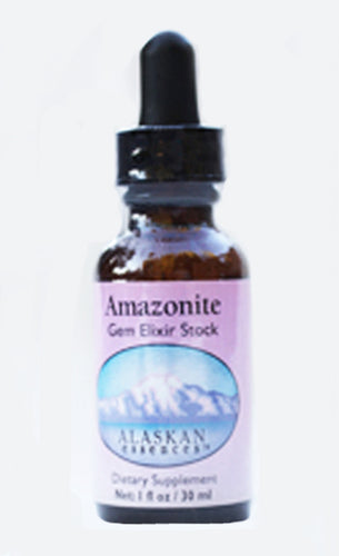 Amazonite Gem Elixir 1 oz size
