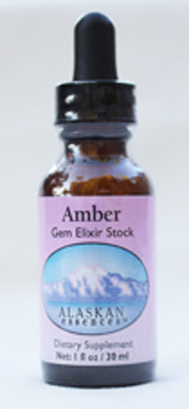Amber Gem Elixir Stock Dietary Supplement 1 oz size
