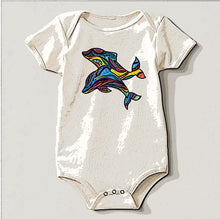 Load image into Gallery viewer, Dolphins American Apparel Bodysuit of Organic Cotton Jersey Knit Toddler Size 24
