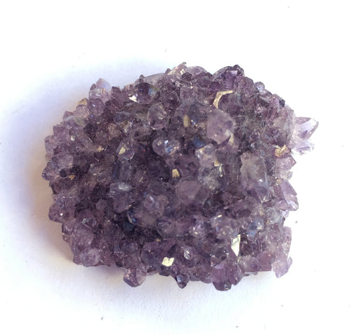 Amethyst Rose Cluster Stalactite Tip - Dark Purple with Tiny Points