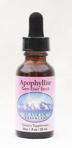 Apophyllite Gem Elixir 1 oz size Alaskan Essences