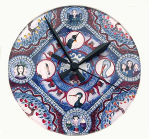 Aquarius Mandala Clock