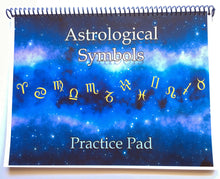 Load image into Gallery viewer, Astrological Symbols Practice Pad by Stephanie Jourdan, Ph.D.