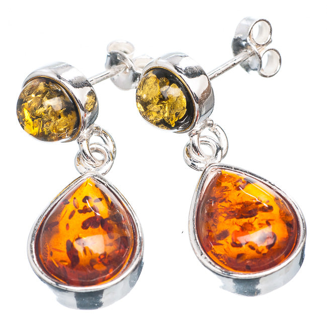 Baltic Amber Earrings in Yellow and Honey Genuine Amber