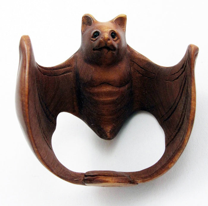 Bat Netsuke Bead with wings spread