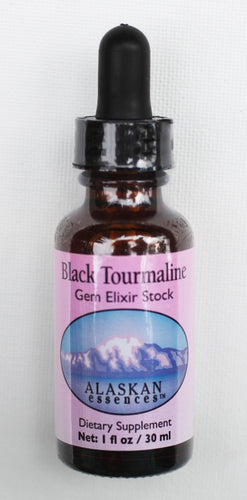 Black Tourmaline Gem Elixir 1 oz size  from Alaskan Essences