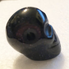 Load image into Gallery viewer, Blue Goldstone Skull Bead 7/8 Inch