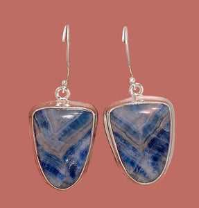 Blue Scheelite Earrings from Turkey