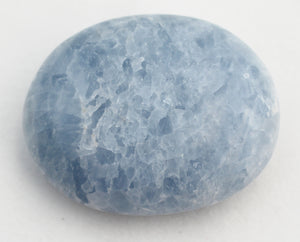Blue Calcite Palm Stone for easier detox - put in your Bath or Foot Bath!