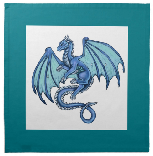 Dragon Cotton Tarot Cloth or Play Cloth for Card Games