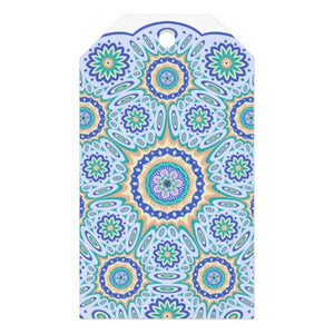 Gift Tag Blue Mandala Ten-Pack