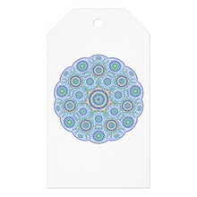 Load image into Gallery viewer, Gift Tag Blue Mandala Ten-Pack