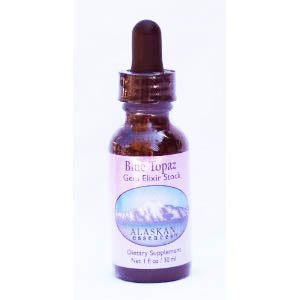 Blue Topaz Gem Elixir 1 oz Alaskan Essences