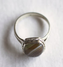 Load image into Gallery viewer, Brown Botswana Agate Ring size 8.