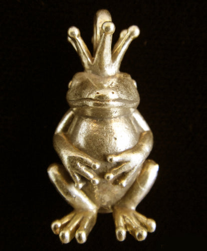 Frog Prince Brass Pendant