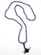 Load image into Gallery viewer, Brazilian Amethyst Mala 7mm Prayer Beads