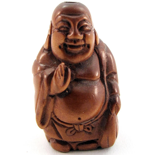 Happy Buddha Ojime Bead