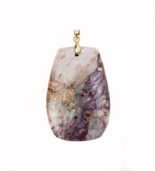 Butterfly Jasper Pendant in a Barrel-Shape