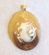 Load image into Gallery viewer, Zodiac Pendant Resin Cameo - Capricorn the Sea Goat