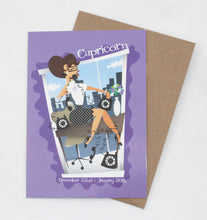 Load image into Gallery viewer, Capricorn Jetson&#39;s Style Zodiac Post Card