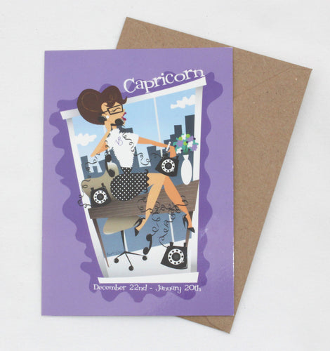 Capricorn Jetson's Style Zodiac Post Card