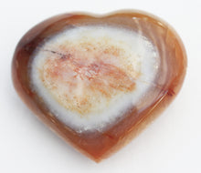 Load image into Gallery viewer, Carnelian Puffy Heart 84.5mm or 3.3 inches - hefty crystal heart