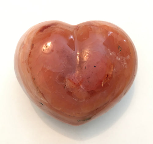 Carnelian Agate Puffy Heart 67mm