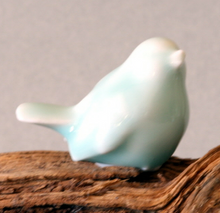 Load image into Gallery viewer, Celadon Porcelain Bird Figurine No. 1