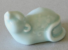 Load image into Gallery viewer, Chinese Year of the Rat Figurine Celadon Glazed Porcelain