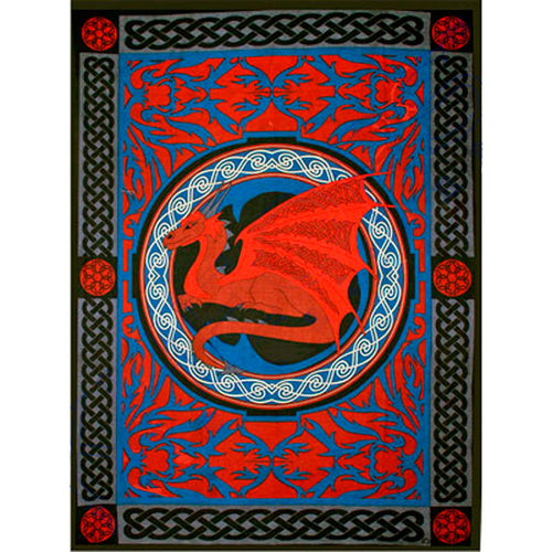 Celtic Dragon Tapestry Twin Size
