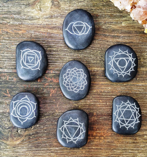 Chakra Hot Massage Stones Natural Basalt Stones also for meditation
