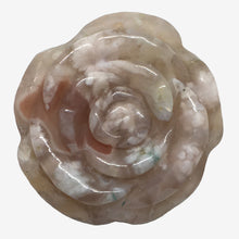 Load image into Gallery viewer, Cherry Blossom Agate Carved Rose Pendant 1.3 inch