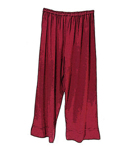 Tienda Ho Harem Cherry Red Cotton Rayon Moroccan Pants