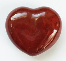 Load image into Gallery viewer, Red Jasper Heart - mini puffy Chestnut Jasper heart