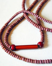 Load image into Gallery viewer, Cheyenne Pink 2mm Venetian Glass Bead Necklace