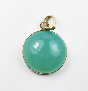 Chalcedony pendant in Aqua Blue