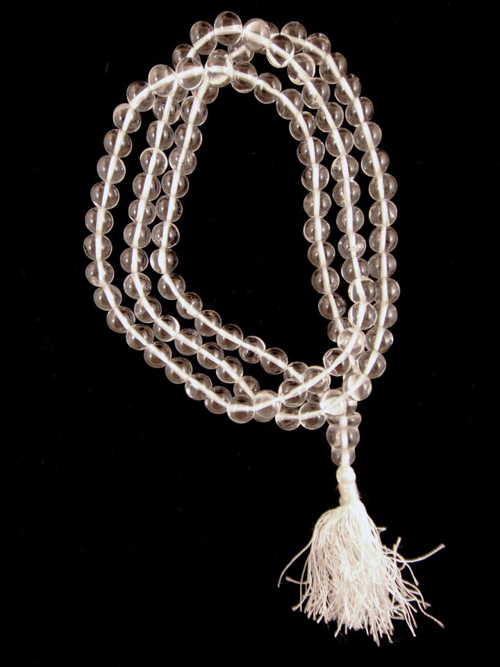 Brazilian Clear Quartz Mala 7mm Prayer Beads