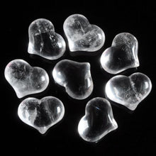 Load image into Gallery viewer, Clear Quartz Heart - 1 inch puffy heart