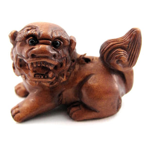 Crouching Foo Dog Bead Ojime Bead