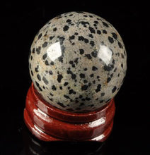 Load image into Gallery viewer, Dalmatian Stone aka Dalmatian Jasper Sphere 30mm