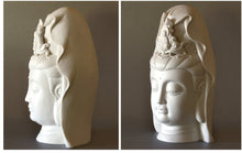 Load image into Gallery viewer, Quan Yin Bust White Porcelain Kwan Yin Statue