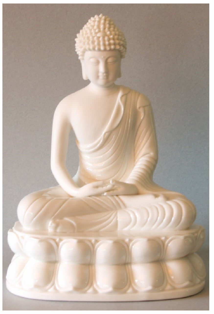 Meditating Buddha Blanc de Chine Figurine