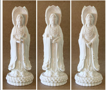 Load image into Gallery viewer, Three Kwan Yin Bodies Blanc de Chine Figure