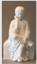 Load image into Gallery viewer, Kwan Yin in Pensive Pose Blanc de Chine Figurine