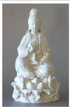 Load image into Gallery viewer, Kwan Yin White Porcelain Figurine