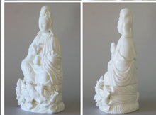 Load image into Gallery viewer, Kwan Yin White Porcelain Figurine