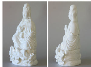 Kwan Yin White Porcelain Figurine