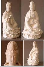 Load image into Gallery viewer, Kwan Yin Porcelain Statue Seated