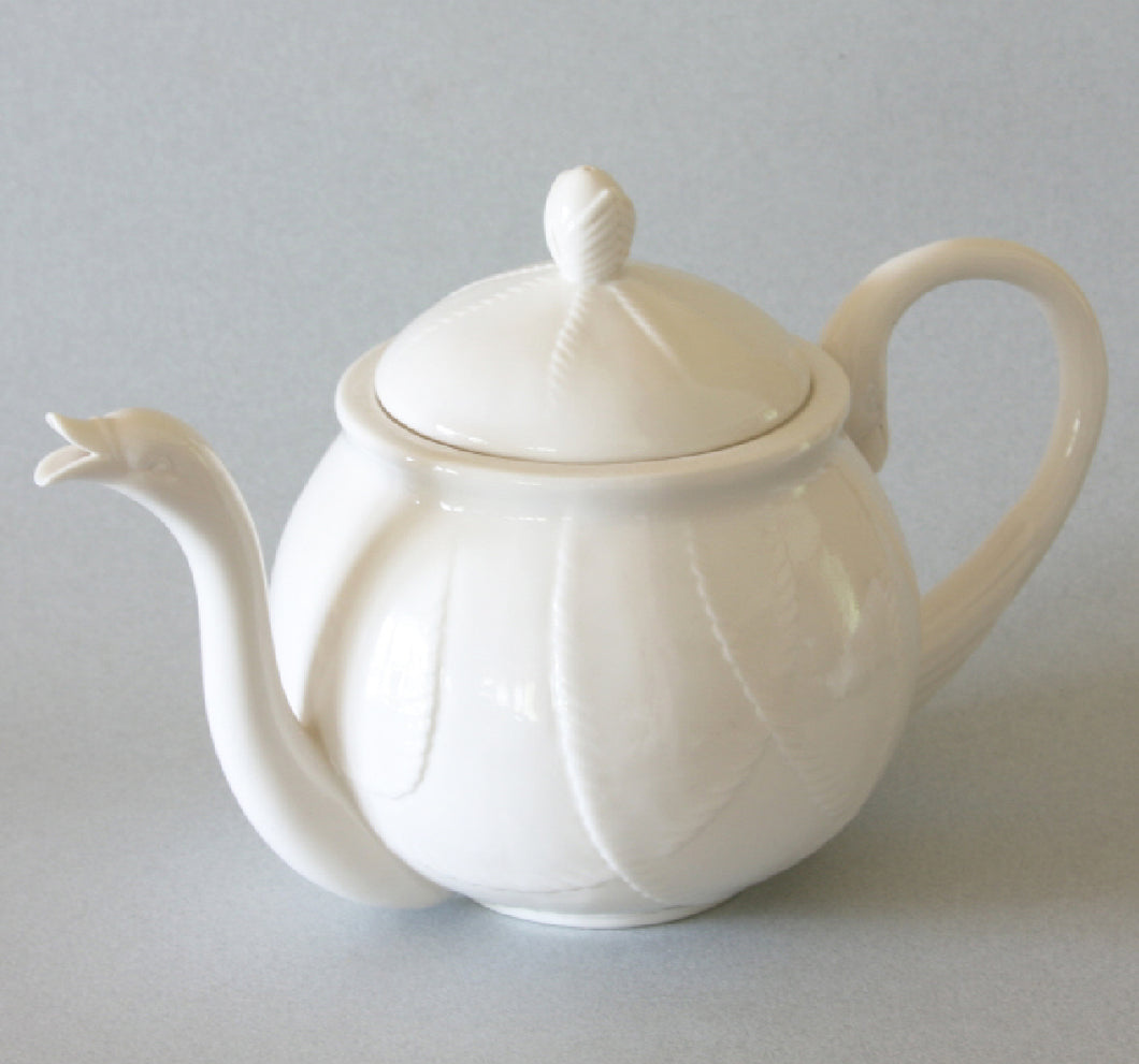 Swan Teapot Fine Porcelain