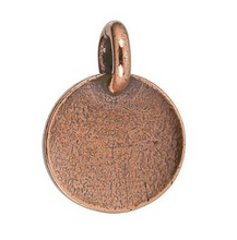 Load image into Gallery viewer, Antique Copper Plated Pewter Eye of Horus Charm by TierraCast